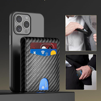 Dompet Minimalis Lipat Dua Anti RFID dengan Kancing Logam, Slot Uang, Jendela ID, Kantong Depan untuk Kartu Kredit - Ukuran Pendek, Cocok untuk Hadiah