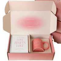 Boîte d'expédition en carton personnalisée haut de gamme, mignonne, verte et rose, avec doublure en éponge, emballage écologique, estampage à chaud, boîte cadeau personnalisée