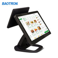 Système de caisse enregistreuse POS avec écran tactile de 15,6 pouces et écran d'affichage de 10,1 pouces, résolution 1920x1080, multi-OS pour les épiceries et les restaurants