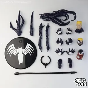Mess Toys Ven-om Lethal Neighbor <span class=keywords><strong>Spider</strong></span> <span class=keywords><strong>Man</strong></span> Symbiotic Black Suit Anime PVC <span class=keywords><strong>Action</strong></span> <span class=keywords><strong>Figure</strong></span> Collectible Model - Product Image 4