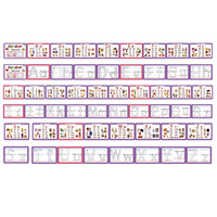 Cartes flash personnalisées avec des mots, phonétique naturelle, lettres pour l'éducation précoce, cartes effaçables, puzzle de cartes flash