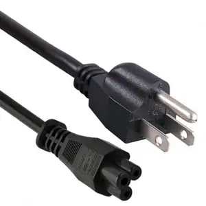 Tiansheng — câble d'alimentation US, 5-15P, IEC 60320 C5, Mickey Mouse, adaptateur pour ordinateur portable/ordinateur portable, Type trèfle, feuille, trèfle