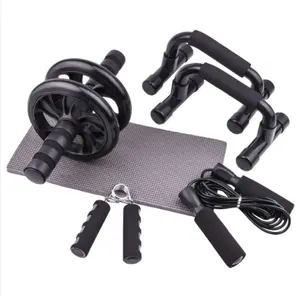 छह में एक फिटनेस उपकरण सेट, लोकप्रिय जिम उपकरण नायब व्हील सेट ब व्हील रोलर व्यायाम सेट