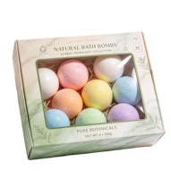 Boîte de rangement personnalisée en papier gaufré imperméable avec fermeture magnétique et revêtement UV pour coffret cadeau de bombes de bain de luxe - Éponge écologique