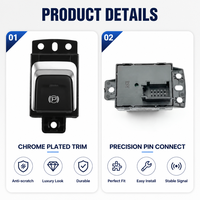 Interrupteur de frein de stationnement électronique chromé A00082502 compatible avec BAIC Zhida X3 Zhixing X5, pièces de rechange automobiles