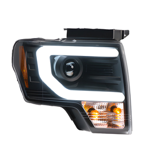 Pour <span class=keywords><strong>Ford</strong></span> <span class=keywords><strong>Raptor</strong></span> F150 2009-2014 lampes avant de voiture LED phares automatiques assemblage mise à niveau bifocale projecteur lentille outils nouveaux accessoires - Product Image 1