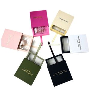Boîte à bijoux coulissante de luxe en carton écologique et coloré, personnalisée pour bracelets et bijoux, avec tiroir en papier - Product Image 1