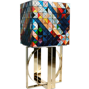 Angolo di esposizione del mini <span class=keywords><strong>bar</strong></span> del vino della casa di lusso di progettazione su ordinazione all'ingrosso con l'armadio della gamba dell'acciaio inossidabile in legno per il salone - Product Image 2
