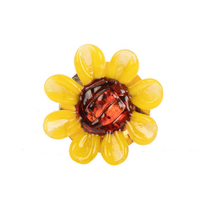 Zibo Glass Butterfly <b>Small</b> Flowers Hairpin Glass New Accessory Side Clip Ear Stud Brooch Fresh And Exquisite <b>Gift</b> - Product Image 5