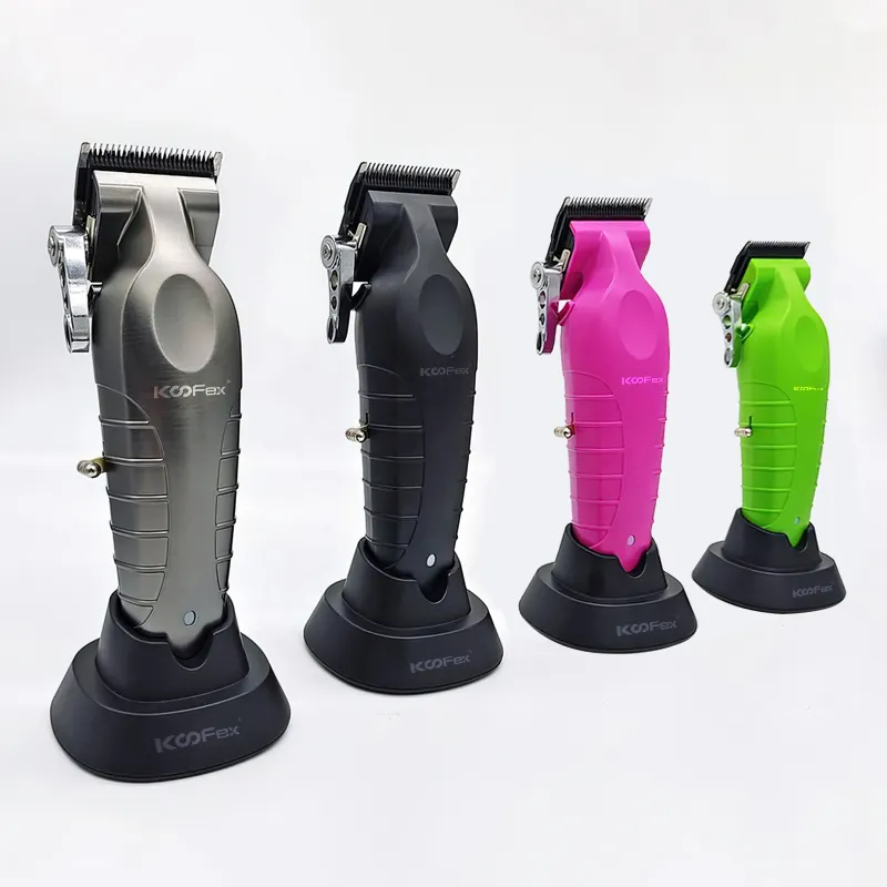 KooFex Pro-máquina de corte de pelo para peluquero, cortador de pelo inalámbrico recargable con cuchilla en T de grafito DLC, 2023