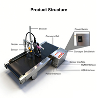 Impresora de Inyección de Tinta Portátil Industrial de Alta Velocidad, Máquina de Impresión de Bolsas de Plástico Pequeñas, Impresora de Codificación de Fechas con Transportador