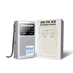 Nuevo <span class=keywords><strong>Radio</strong></span> AM/FM de Bolsillo Pequeño con Banda Meteorológica NOAA, Búsqueda Automática, Almacenamiento, Reproductor USB/SD/MP3, <span class=keywords><strong>Radio</strong></span> <span class=keywords><strong>por</strong></span> <span class=keywords><strong>Internet</strong></span>, Material Plástico - Product Image 1