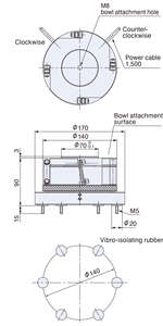 ALIMENTADOR DE PIEZAS SHINKO (<span class=keywords><strong>SINFONIA</strong></span>) Base de transmisión de vibración de 0.3A 100/110V - Product Image 5