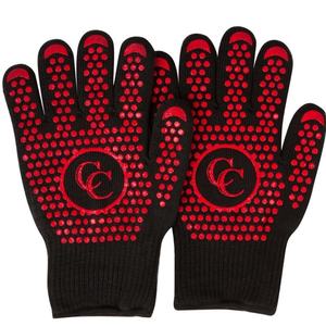 Heat Resistant Silicone Oven Gloves Non-Slip Safety Gloves for Barbecue and <b>Microwave</b> Insulation for Kitchen Use - Product Image 3