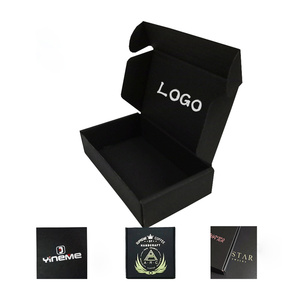 Cardboard Premium Box Packaging Big Size Black Custom Logo Cardboard Box Matte Black Gift Box for Packaging - Product Image 3
