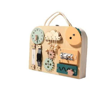 Игрушки Монтессори для малышей, светодиодный выключатель, доска для мелкой моторики, сенсорная коробка, деревянная развивающая игрушка, подарок для детей