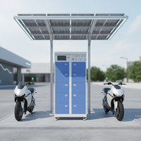 Estación de Intercambio de Baterías ESINO de 10 Compartimentos PD/QC3.0/QC4.0, Gabinete de Baterías para Bicicletas Eléctricas de Alta Capacidad, 1 Año de Garantía para Venta al Por Mayor