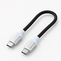 Nouveau câble magnétique USB-C court OEM/ODM 240W, charge ultra-rapide, tressé, câble de données Type-C pour iPhone Samsung