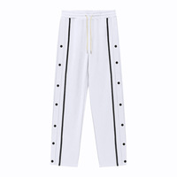 Logo personnalisé Loisirs Sports Pantalons de survêtement décontractés pour hommes Plus Size Loose Straight Tube Drawstring Pants