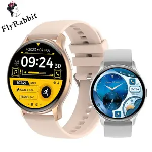 2024 Bluetooth Call Voice Control Round Amoled Smart Watch Hk89 Hoge Kwaliteit Smartwatch Fashion Smart Watch Voor Mannen Vrouw
