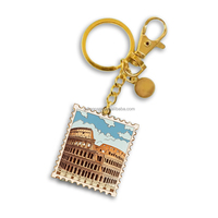 Nouveau porte-clés tendance Tour Eiffel de Paris en alliage de zinc, impression émail souple, forme estampée, souvenir touristique