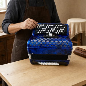 Accordéon à boutons professionnel 80 Bass B-System Bayan pour l'entraînement et les spectacles en direct avec lamelles italiennes - Product Image 6