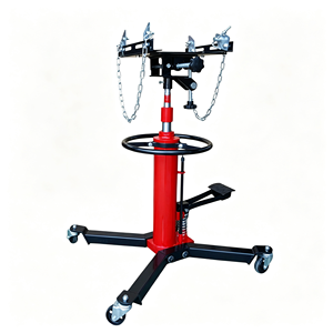 EFON Gato hidráulico de 1 tonelada para caja de cambios de acero de alta resistencia, elevador de transmisión con brazos de soporte ajustables y ruedas con bloqueo, profesional para automoción - Product Image 1