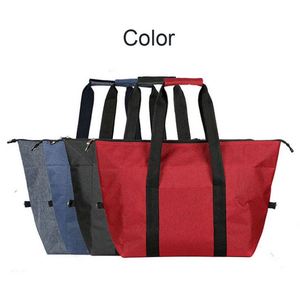 Custom logo Insulated Polyester Beach <b>Cooler</b> Tote <b>Bag</b> for Shopping Travel Picnic with Zipper Delivery Food <b>Bag</b> - Product Image 2