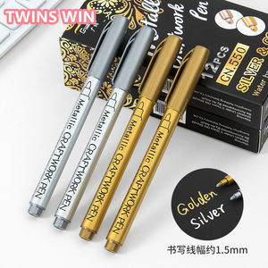 Rotuladores Metálicos, Marcadores para Arte, Manualidades, Scrapbooking, Pintura, Rotulador de Alto Brillo para Firmas, Bodas, Festivales, Rotuladores a Base de Aceite - Product Image 2