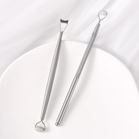 Spatules de maquillage en acier inoxydable pour le nez et le visage, rouleaux de massage en jade, spatules pour fond de teint et crème en gros