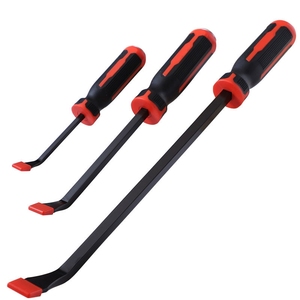 4-Piece 8 12 18 24 inch tấn công xử lý kéo tò mò nâng cạo xà beng giả mạo Angled tip thép Heavy Duty Pry Bar Set - Product Image 1