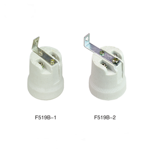 CE ROHS <span class=keywords><strong>portalampada</strong></span> e27 in ceramica con fissaggio in metallo F519 E27 <span class=keywords><strong>portalampada</strong></span> in porcellana con <span class=keywords><strong>staffa</strong></span> - Product Image 4