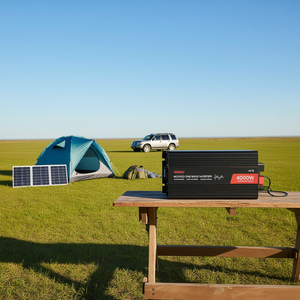 Inversor de Onda Sinusoidal Modificada Vevor de 4000W, 12V DC a 120V AC, Cargador Solar para Automóvil, Monofásico, 60Hz, con Pantalla LCD - Product Image 2