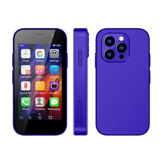 SOYES XS14 Pro Mini Smartphones 4G LTE 3GB+64GB Android 9.0 Quad Core 3.0 Inch 2600mAh Battery Face ID Type-C Small Mobile Phone