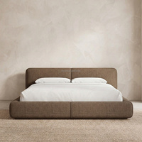 FERLY Cadre de lit de rangement moderne de luxe en velours, taille King, avec système de levage hydraulique, lit double, couleurs personnalisables, sur mesure pour chambre de villa