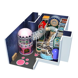 عالية الجودة مسرح الأطفال رياض الأطفال اللعب منزل صغير من البلاستيك معدات ملعب داخلي مع لعبة الانزلاق - Product Image 5