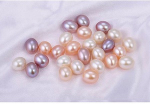 AAA Lớp 6-10 Mm Ngọc Trai Nước Ngọt Tự Nhiên Lấy Cảm Hứng Gạo Hình Dạng Tear Drop-Earings Mặt Dây Chuyền Nửa Lỗ Khoan Lỏng Ngọc Trai - Product Image 4