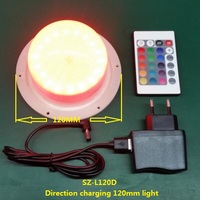 Module lumineux LED RGB rechargeable à commande à distance, 120 mm, 24 LED 5050SMD, moderne, à visser, 16 couleurs, en plastique, pour usage intérieur