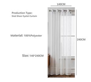 Meilleure vente Décoration de la maison Rideau <span class=keywords><strong>blanc</strong></span> en voile de tulle Rideaux de salon Rideau transparent pour la maison - Product Image 2