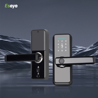 Cerradura de puerta inteligente con huella dactilar, contraseña, entrada sin llave, aplicación WiFi, cerrojo biométrico Tuya, cerradura electrónica, seguridad para el hogar