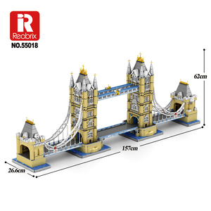 Bloques de Construcción Reobrix 55018 del Puente Tower, 9782 Piezas, Modelo de Arquitectura Emblemática, <span class=keywords><strong>Ladrillos</strong></span> MOC, Ingeniería Técnica para Adultos - Product Image 1