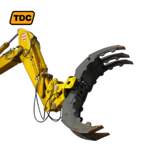 หัวคีบไฮดรอลิกสำหรับจับท่อนไม้และหิน สำหรับรถขุด หมุนได้ 360 องศา - Product Image 4