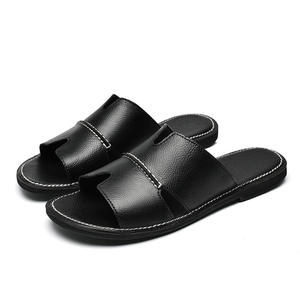 Nouvelles sandales d'été 2026 en cuir véritable pour hommes grandes tailles |   Sandales de plage décontractées pour hommes, taille 47 - Product Image 3