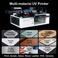 Impresora UV DTF 6090 de Alta Productividad, Máquina Híbrida 2 en 1 de Cama Plana y de Rollo para Negocios de Etiquetas de Cristal y Empaquetado de Gran Formato
