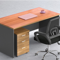 Vente en gros de bureau en bois industriel moderne Bureau poste de travail pour écrire Table d'ordinateur avec chaise pour le bureau