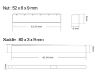 High Quality Instrument Accessories Hold Strings Spare Parts Classical Guitar Bone Nut