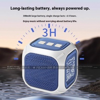 Mini portátil inalámbrico para altavoz Bluetooth, iluminación LED RGB, Subwoofer de Audio alimentado por batería para uso en exteriores en automóvil