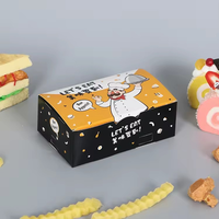 Boîte de papier de poulet frit ventilé avec logo personnalisé imprimé jetable Kfc coréen fast-food Rôti à emporter