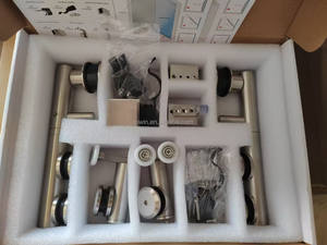 Systèmes de portes coulissantes <span class=keywords><strong>sans</strong></span> cadre à pliage vers l'intérieur les plus vendus en 2025, quincaillerie pour <span class=keywords><strong>porte</strong></span> de douche d'angle pour l'Europe, installation facile - Product Image 5