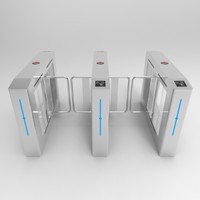 Sistema de Control de Acceso con Barrera Abatible y Lector de Tarjetas RFID para Edificios de Oficinas